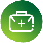 Illustration of a medial suitcase